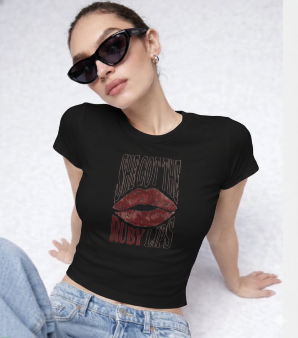 Ruby Lips Baby Tee