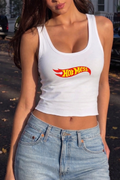 Hot mess Crop Tank top