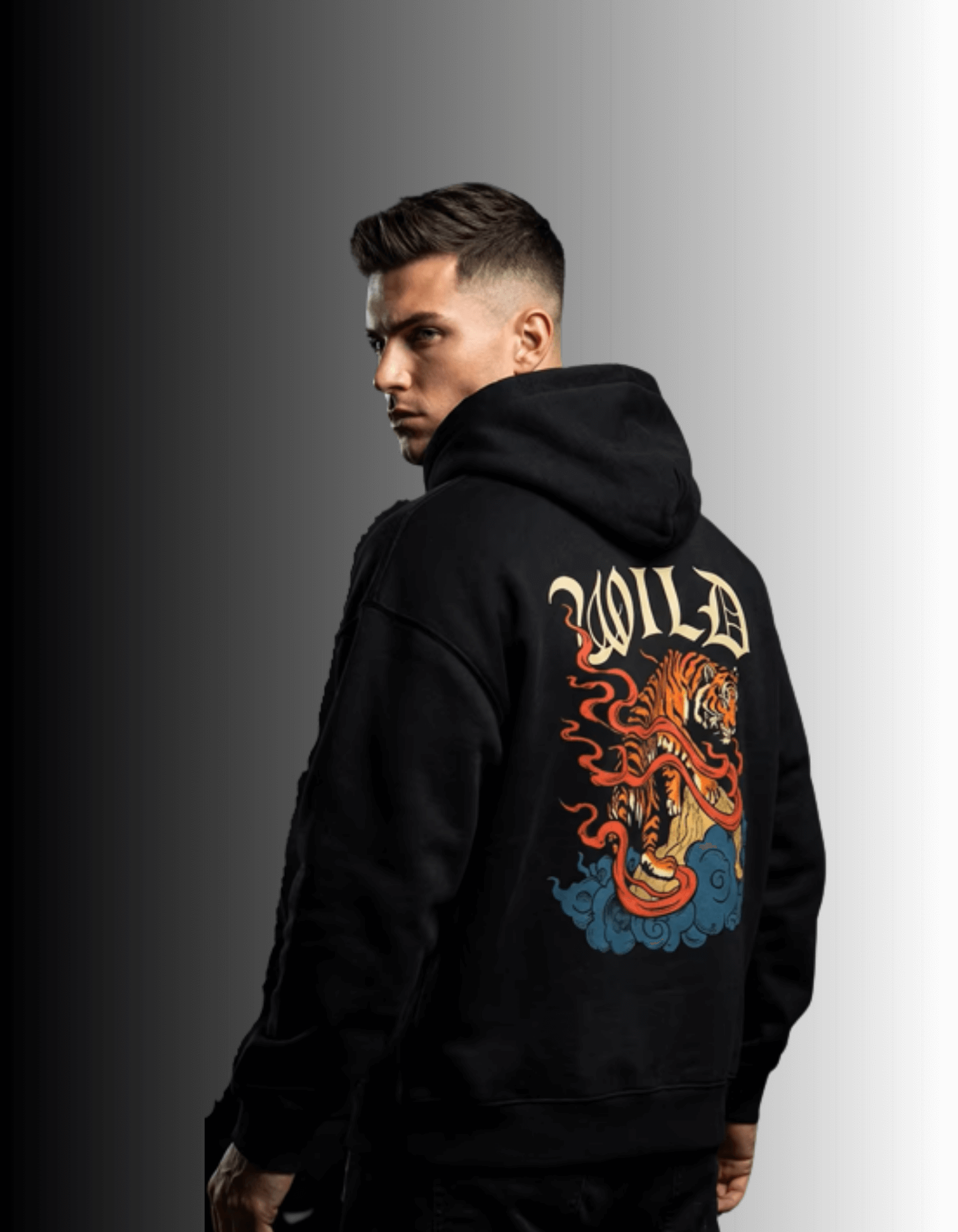 Wild Tiger Oversized Hoodie